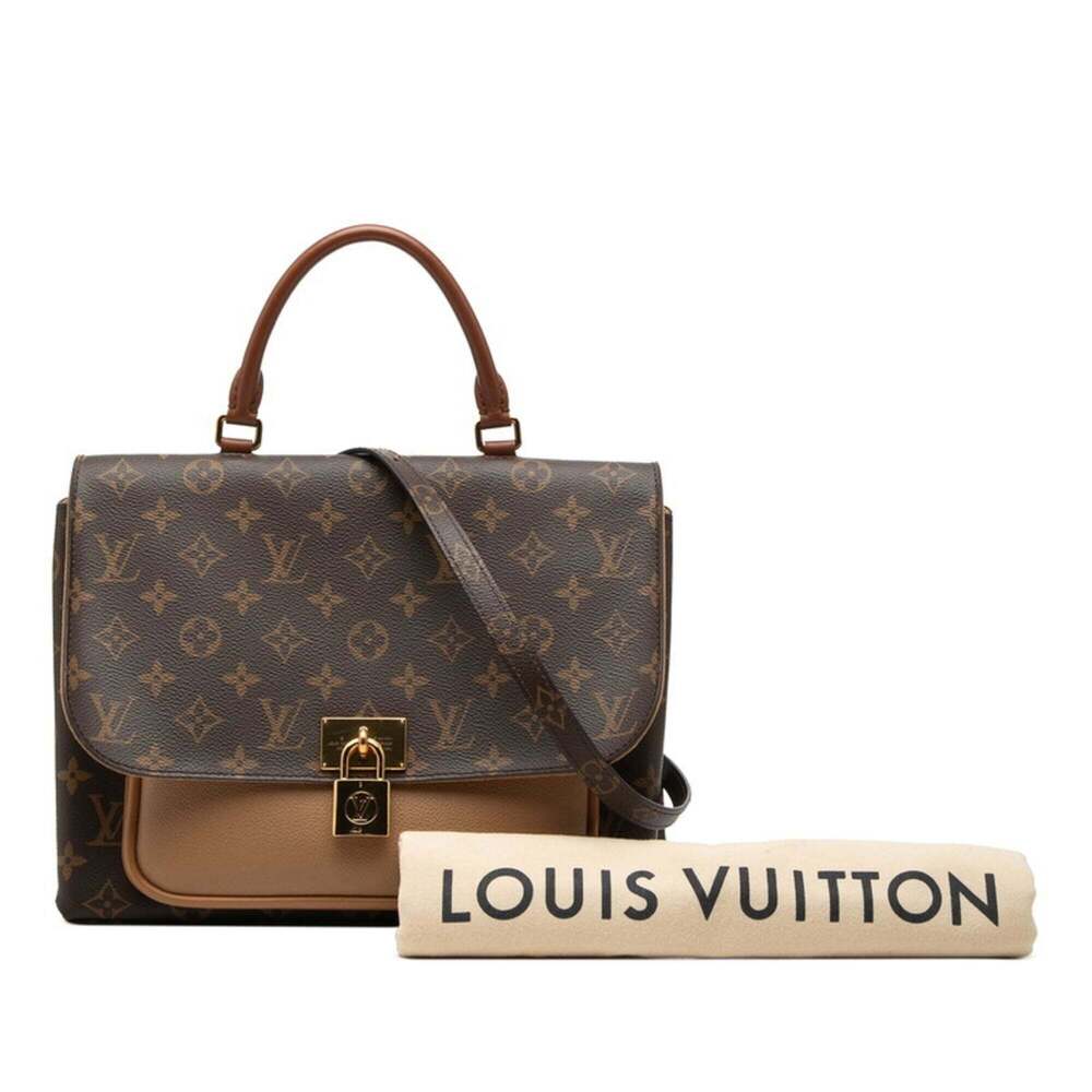 LOUIS VUITTON Authentic Brown Monogram Leather Shoulder Bag - Picture 7 of 7